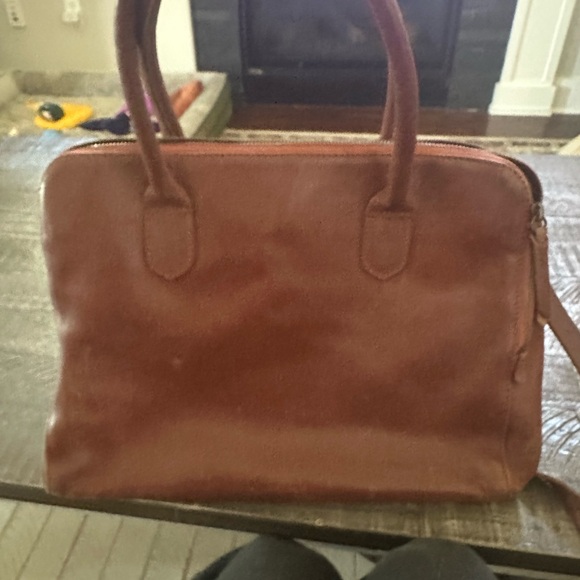 Alba bag Classic brown Leather zippy work tote - Picture 2 of 16
